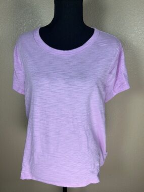 Gap Purple Rose T-Shirt XL Back Seam Detail Casual Tee